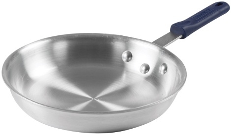 Winco Gladiator Aluminum Natural Finish Fry Pan with Silicone Sleeve -- 6 per case