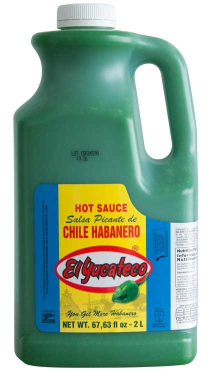El Yucateco Green Habanero Hot Sauce, 67.63 Fluid Ounce