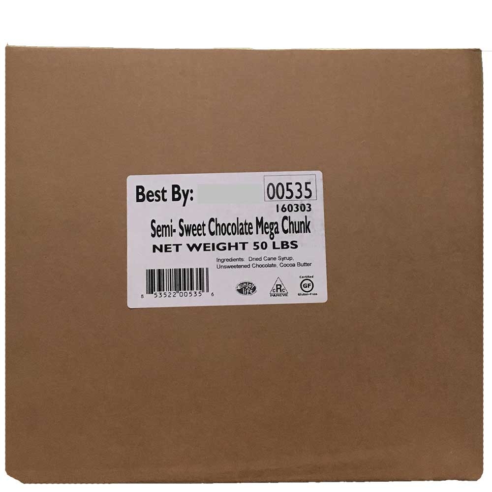 Enjoy Life Semi Sweet Chocolate Mega Chunks, 50 Pound.