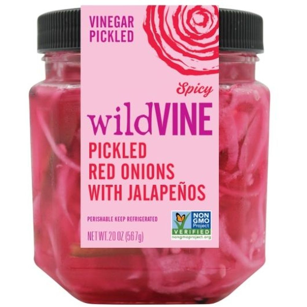 Wildvine Pickled Red Onion with Jalapenos, 20 Ounce - 6 per case
