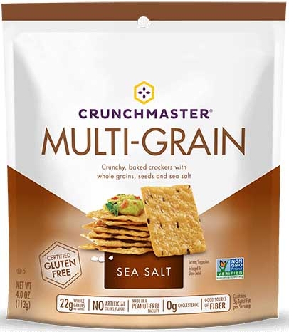 Crunchmaster Sea Salt Multi Grain Cracker, 4 Ounce -- 12 per case.