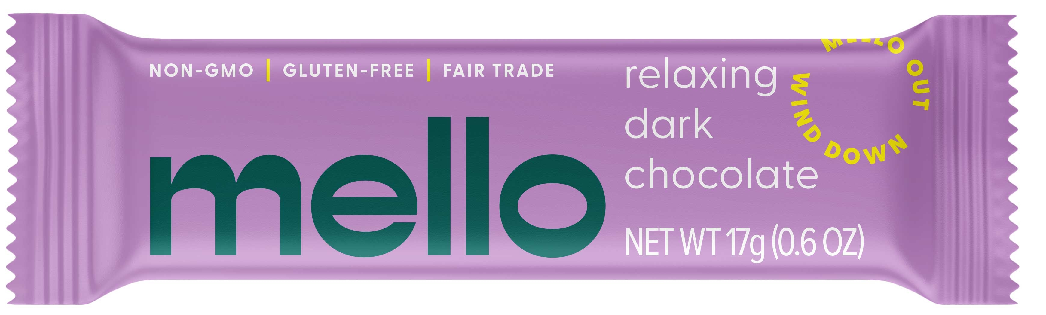Mello Dark Chocolate in Stand Up Pouch - 6 per pack -- 10 packs per case