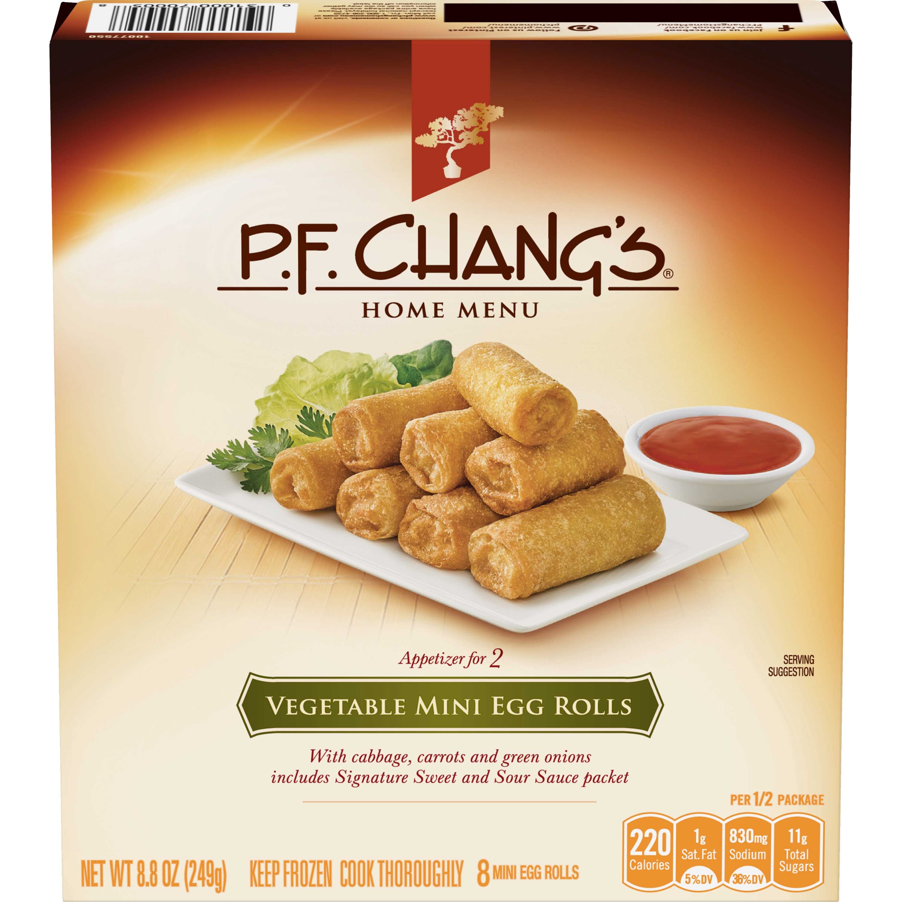 Pf Changs Veg Eggroll, 8.8 Ounce -- 12 per case.
