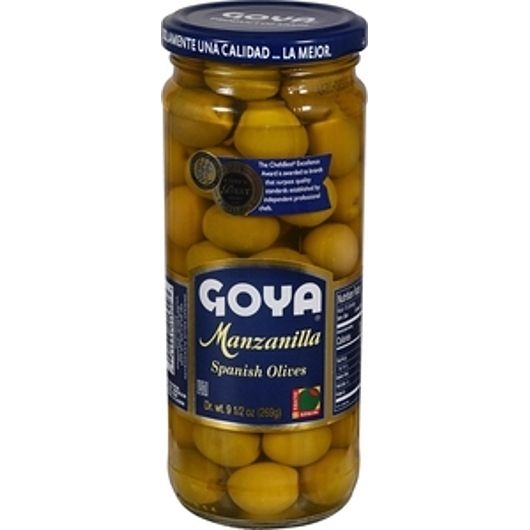 Goya Manzanilla Spanish Olives, 9.5 Ounce Jar -- 12 per case