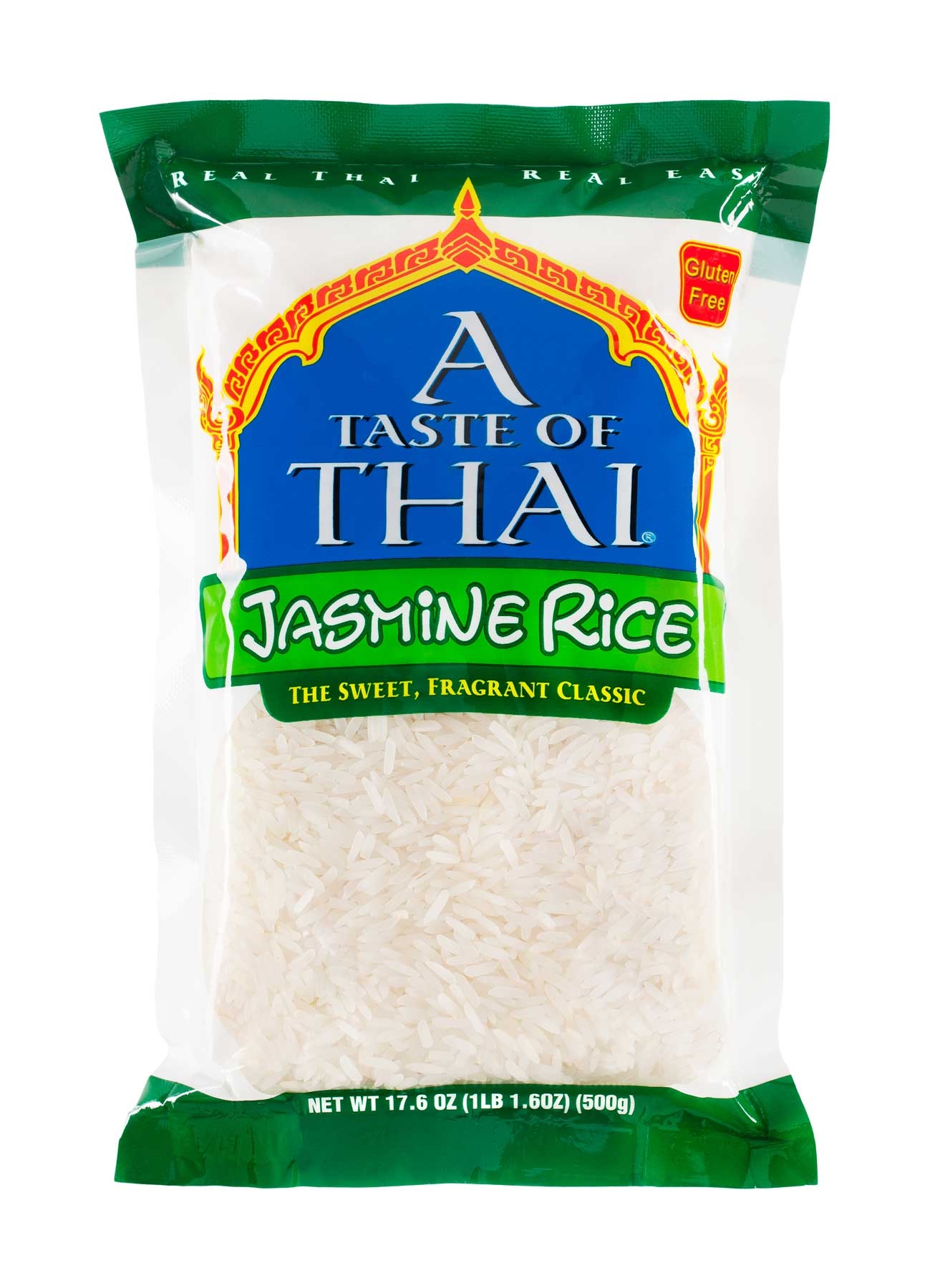 A Taste of Thai Jasmine Rice, 17.6 Ounce -- 6 per case.