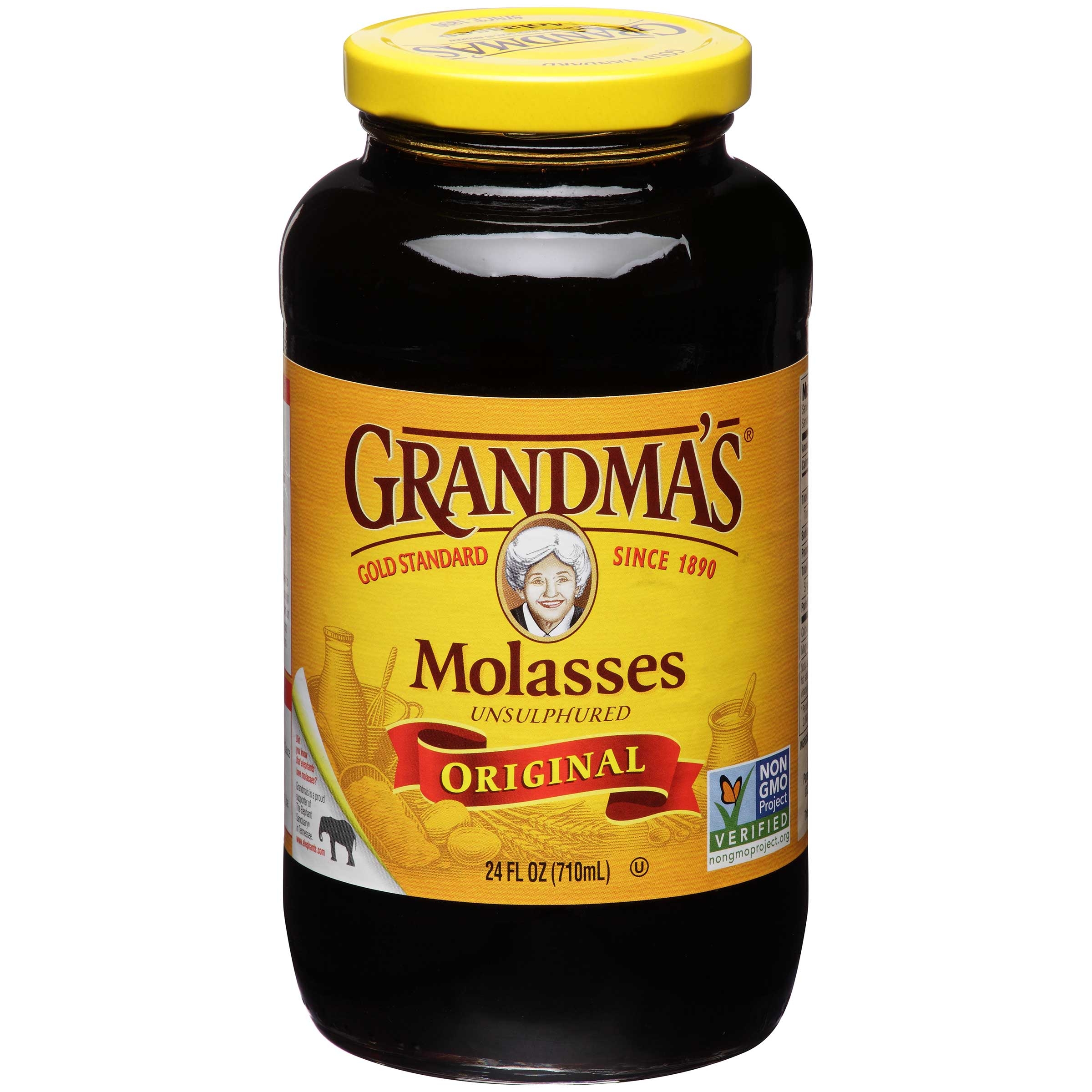Grandmas Unsulphured Baking Molasses, 24 Ounce -- 12 per case