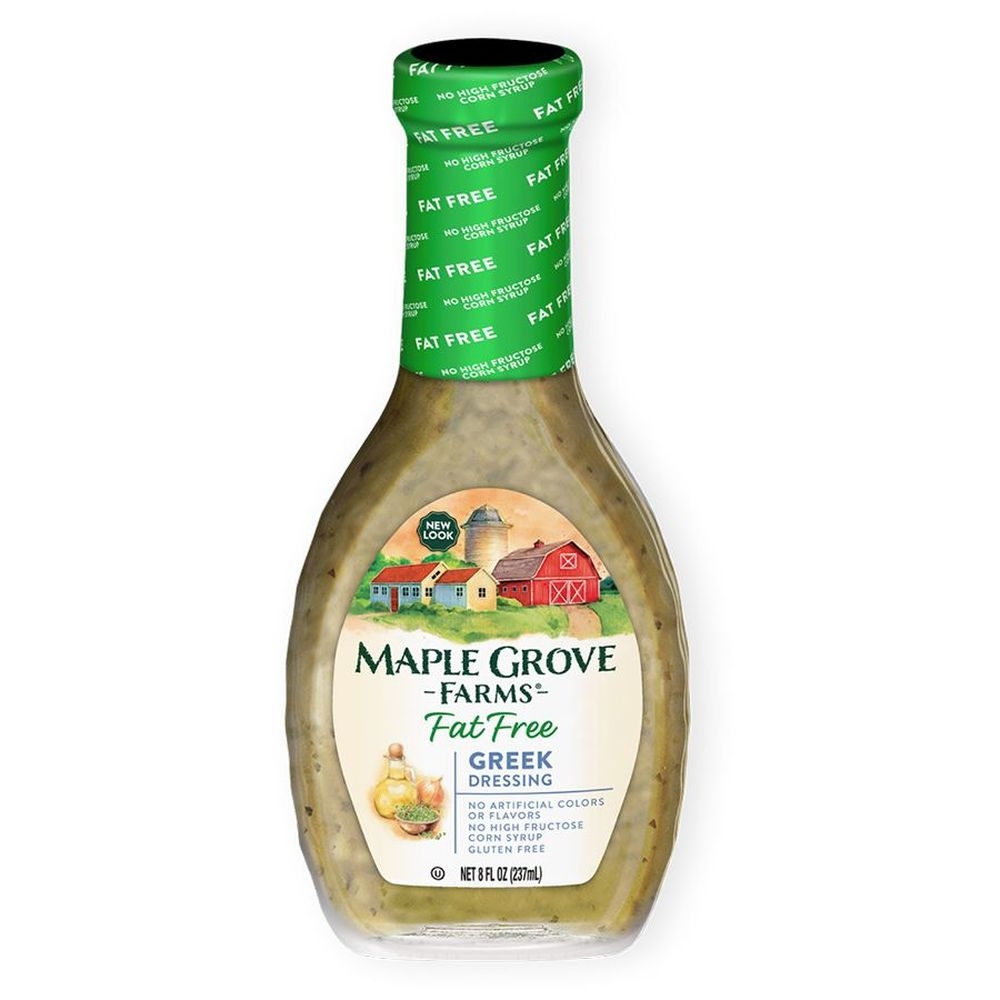 Maple Grove Fat Free Greek Dressing, 8 Fluid Ounce Bottle -- 12 per case