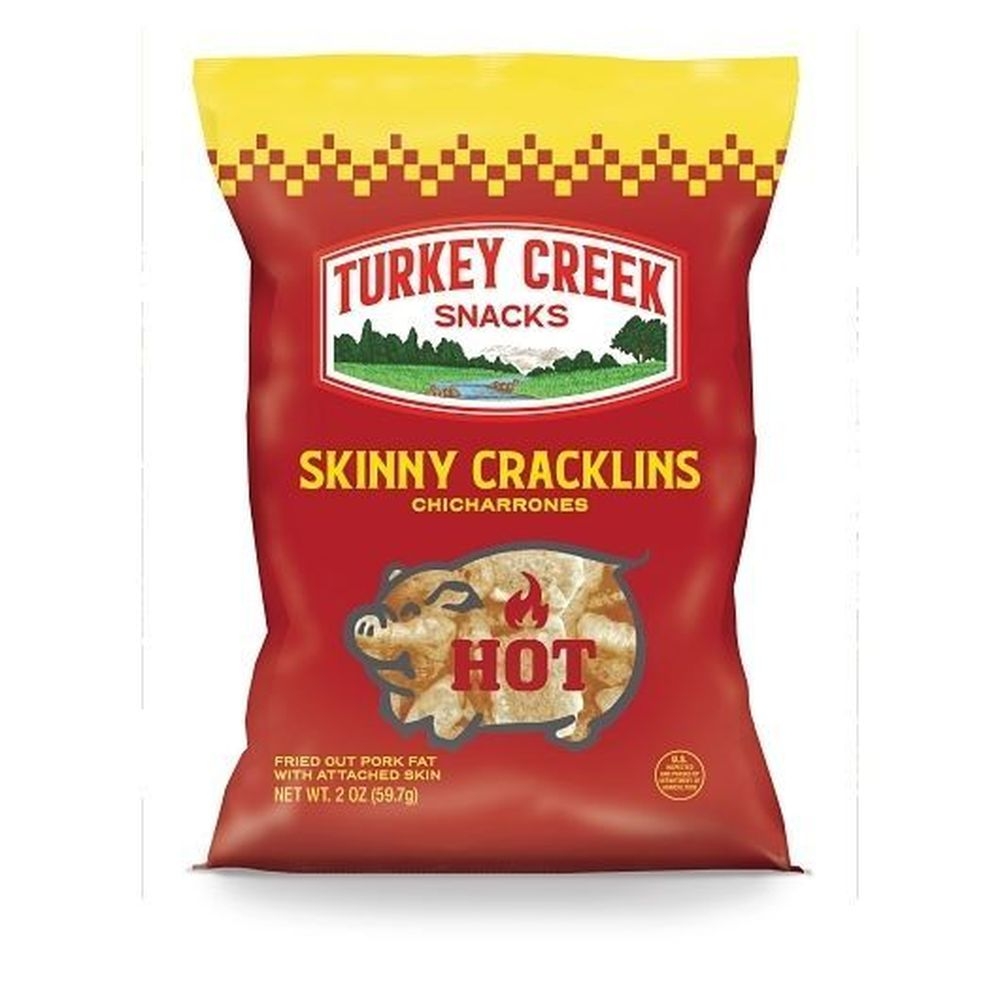 Turkey Creek Hot Skinny Cracklins, 2 Ounce -- 12 per case
