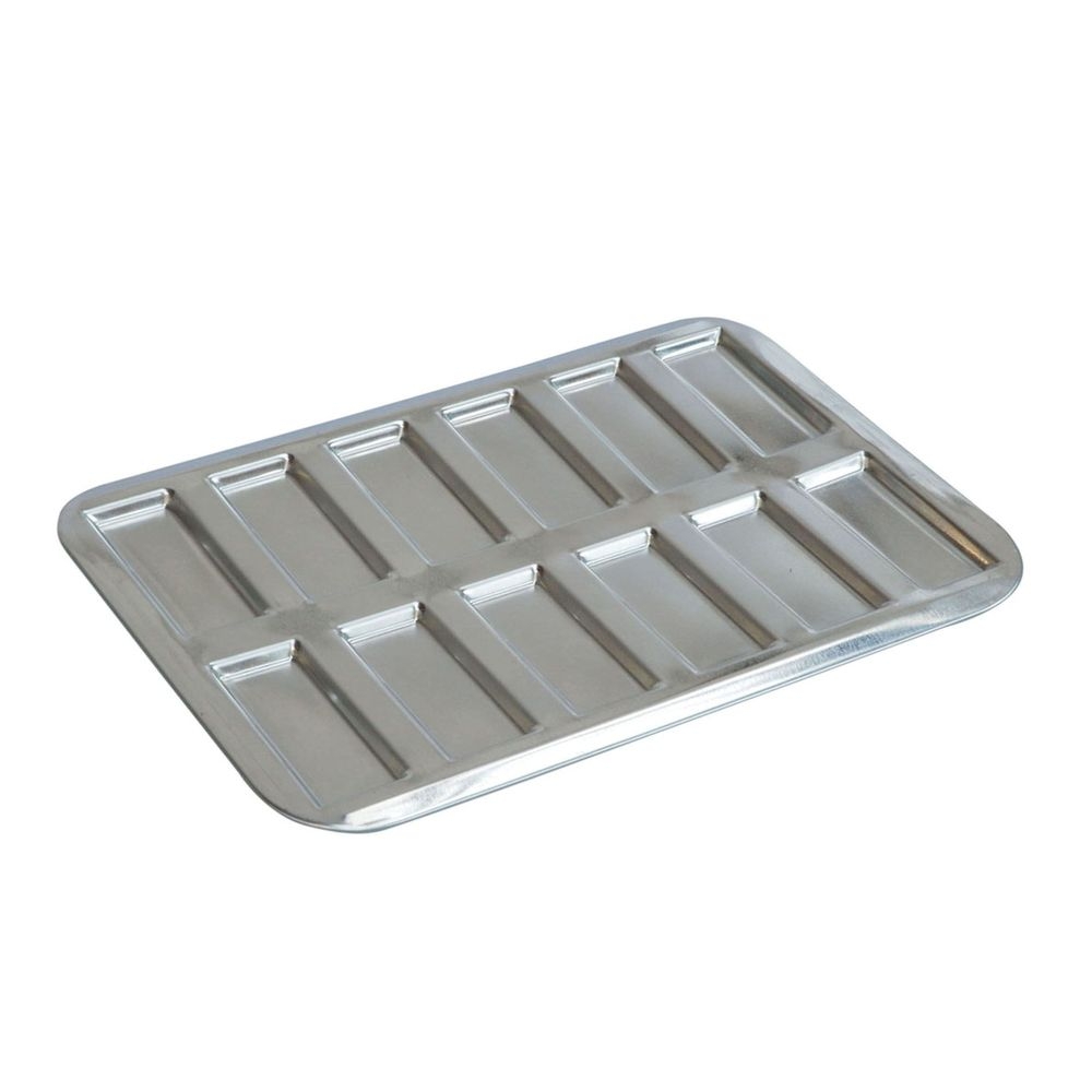 Gobel Tin Plate Mini Financiers or Biscuits Reims Baking Sheet, 3 inch Length x 1.5 W x 0.3 inch Height Cavity