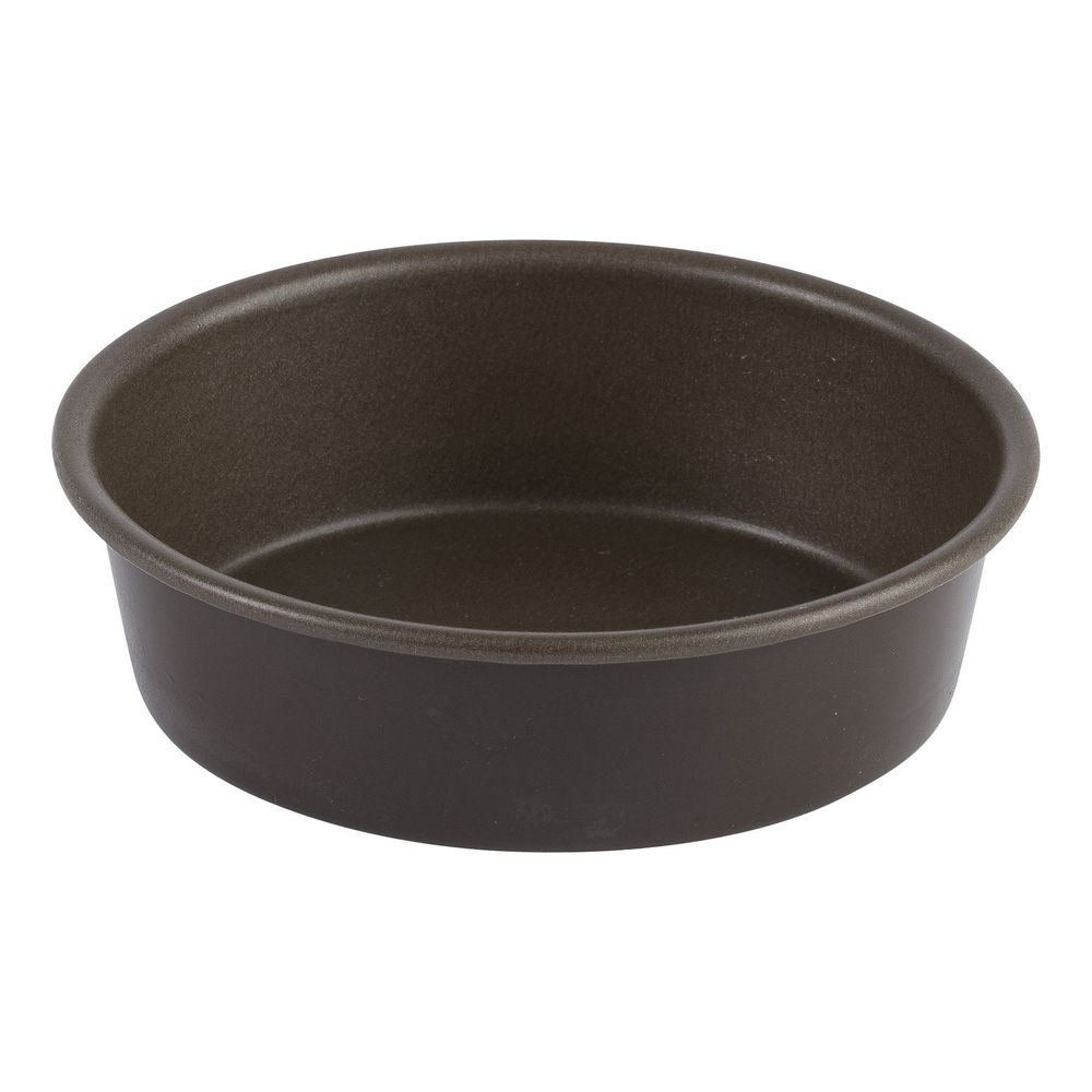 Gobel Non Stick Round Plain Cake Mold with Edges, 6 inch x 1.8 inch Height Cavity