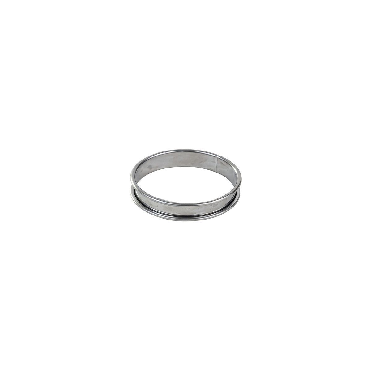 Gobel Stainless Steel Tart Ring with Rolled Edges, 4.7 inch Diameter