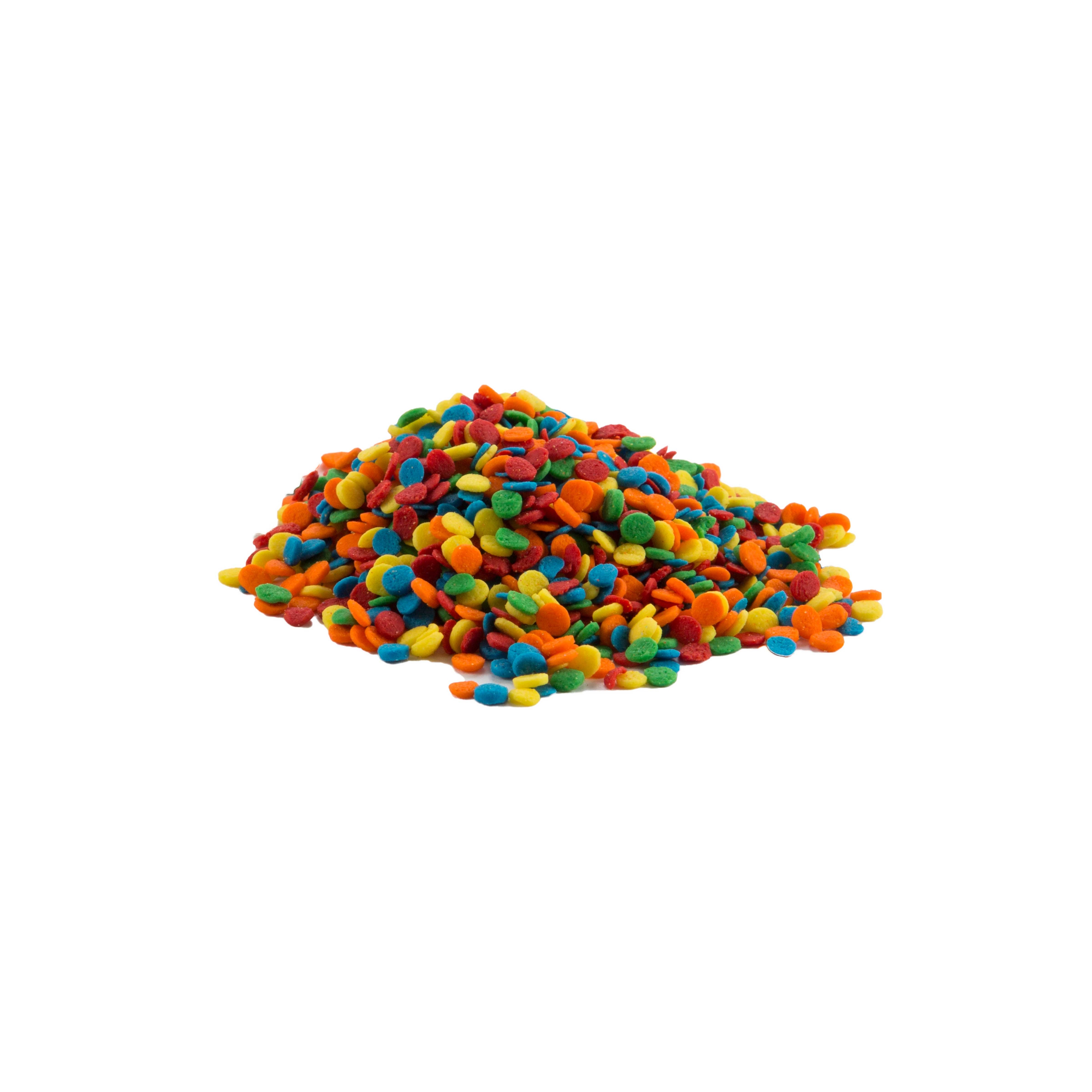 Sprinkle King Non Partially Hydrogenated Bright Sequins Decorettes, 5 Pound -- 4 per case.