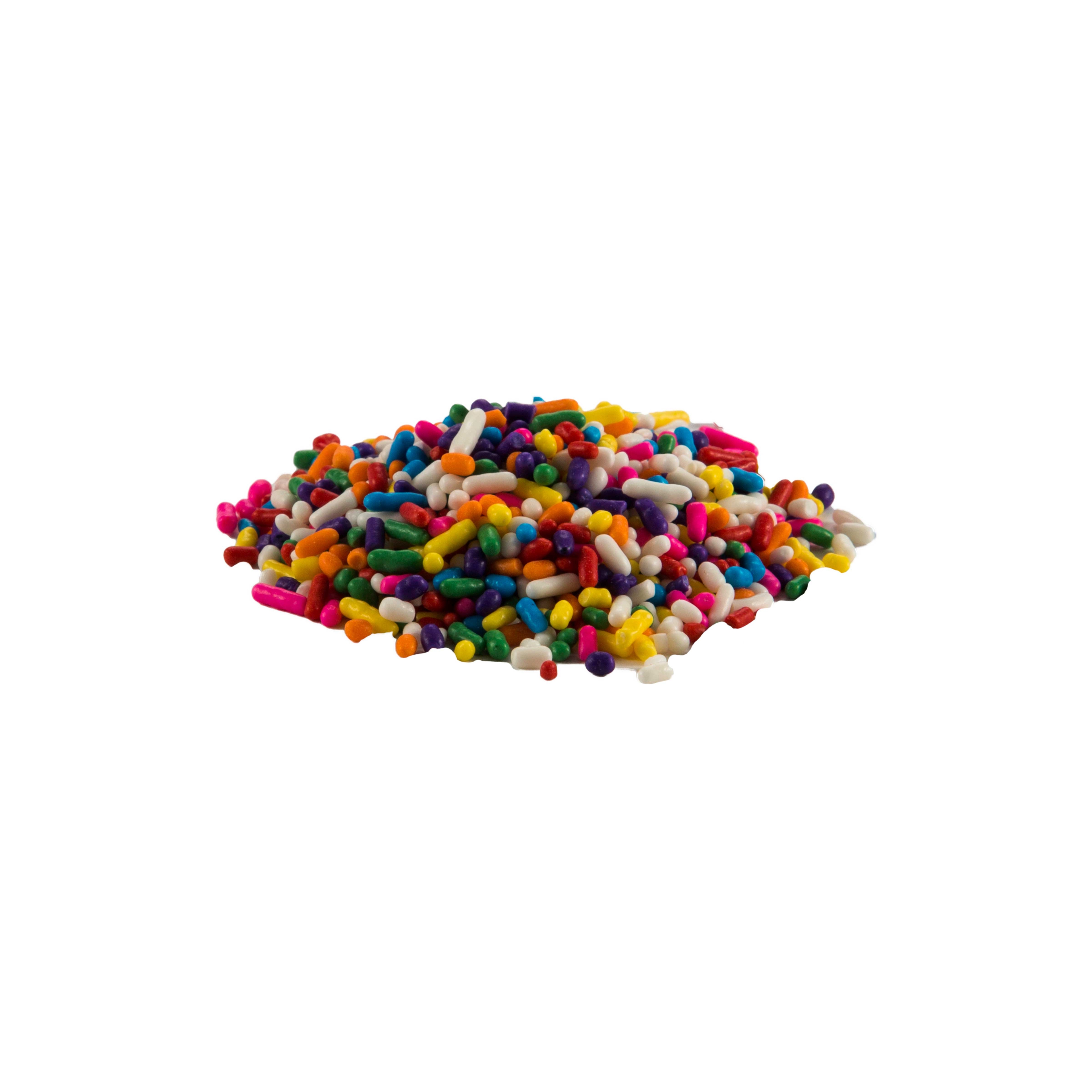 Sprinkle King Non Partially Hydrogenated Carnival Blend Decorettes, 6 Pound -- 4 per case.