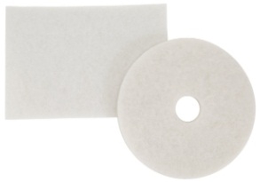 3M White Super Polish Pad, 13 inch -- 5 per case