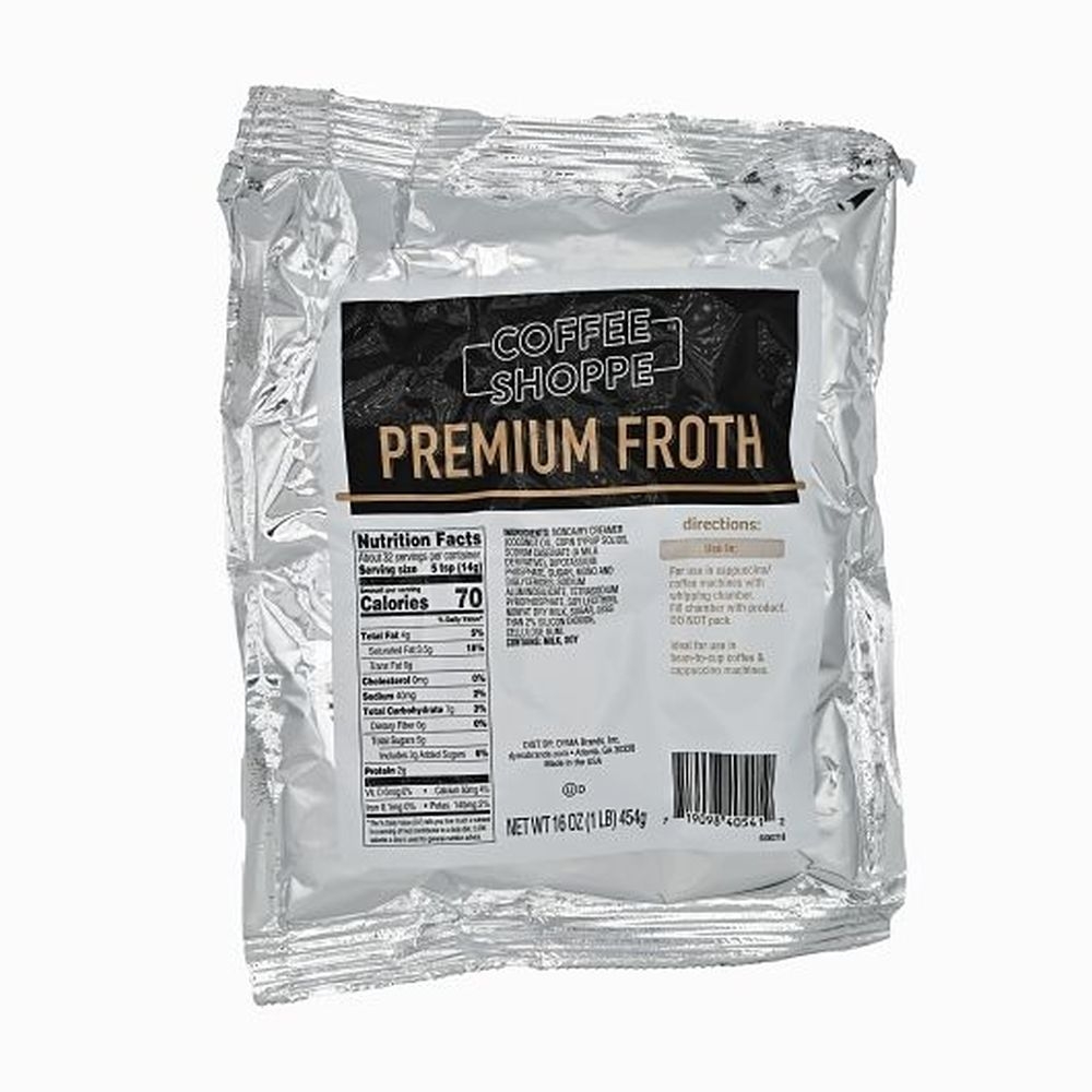 Coffee Shoppe Premium Froth, 1 Pound -- 12 per case