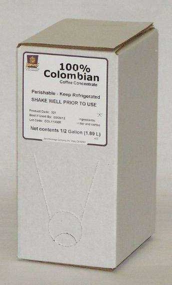 Javo Beverage 100 Percent Colombian Coffee Concentrate, 0.5 Gallon -- 2 per case