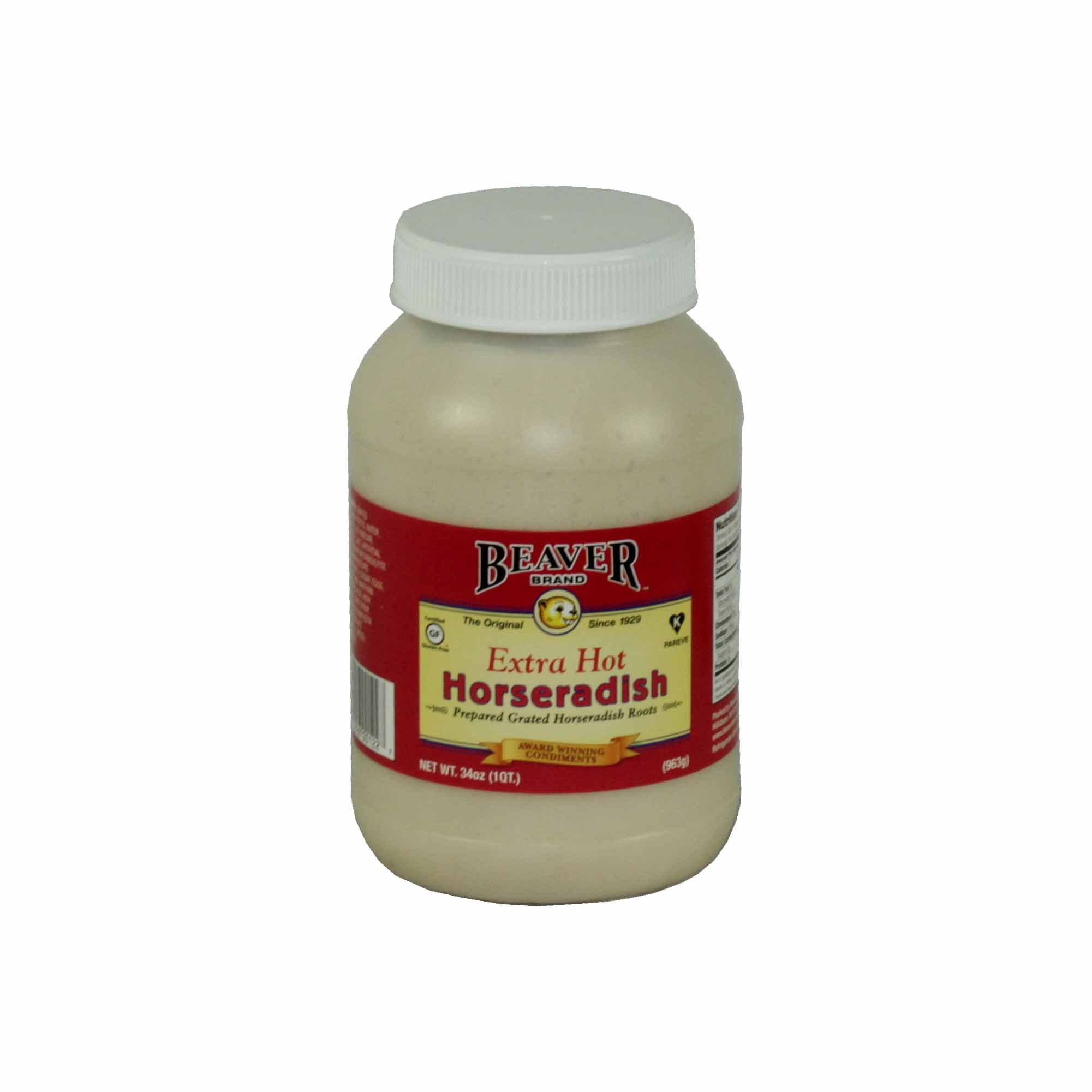 Beaver Extra Hot Horseradish, 2 Pound -- 6 per case.
