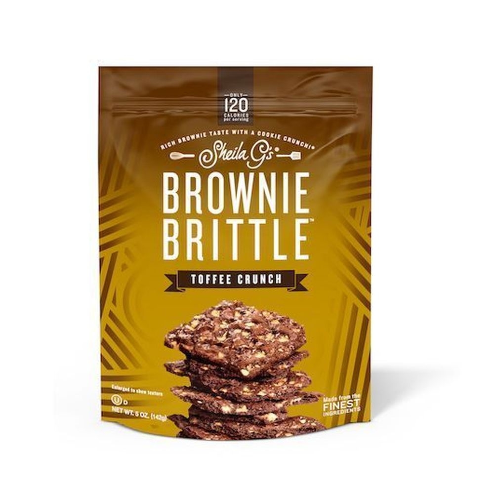 Sheila Gs Toffee Crunch Brownie Brittle, 5 Ounce -- 6 per case