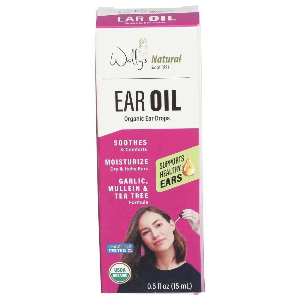 Wallys Natural Organic Ear Oil, 0.5 Fluid Ounce
