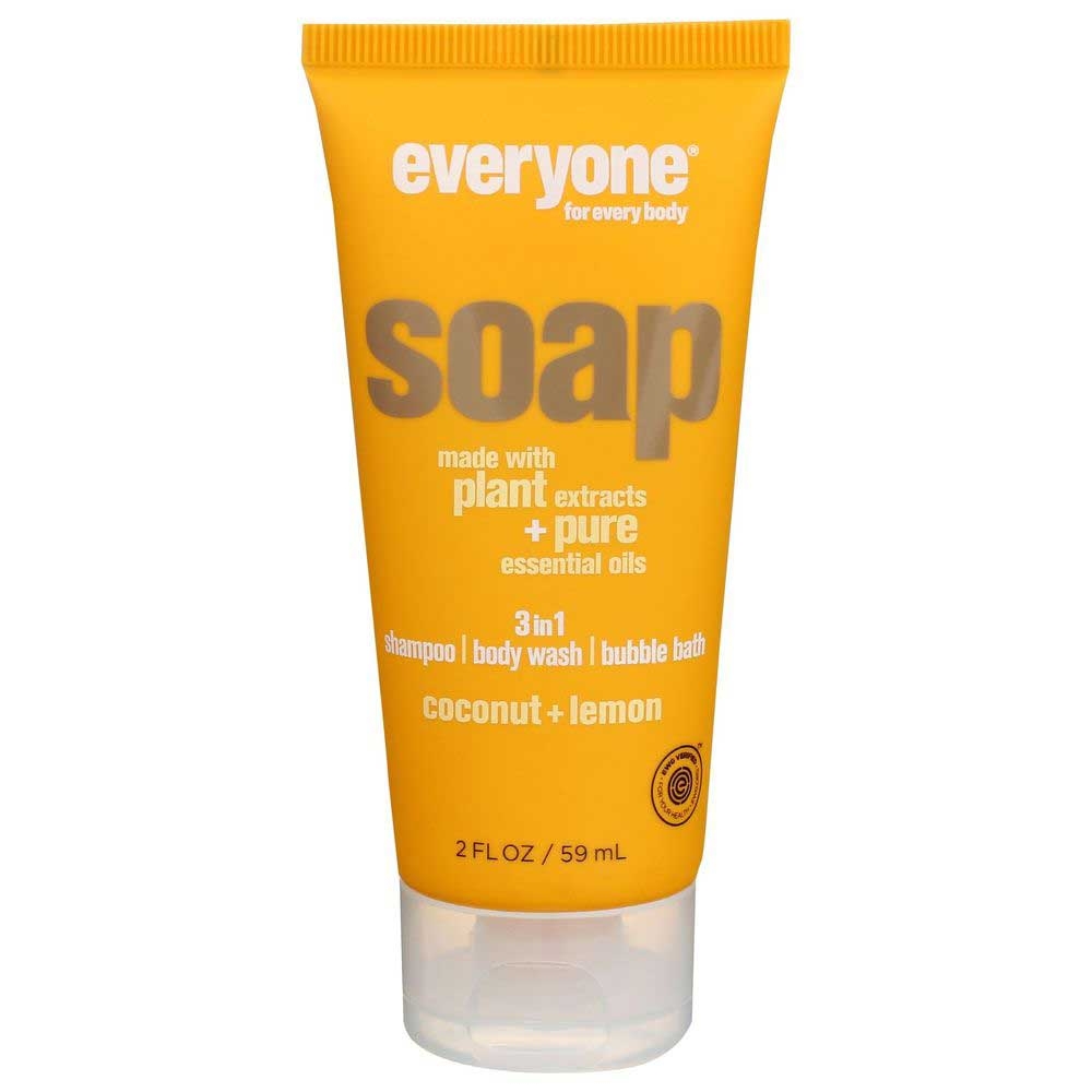 Everyone Coconut and Lemon 3 in 1 Soap - Travel Size, 2 Fluid Ounce -- 3 per case