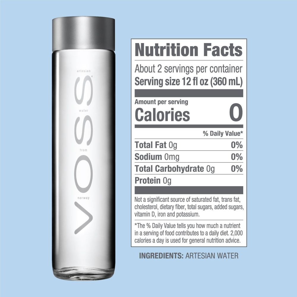 Voss Artesian Sparkling Water, 27.1 Fluid Ounce -- 12 per case