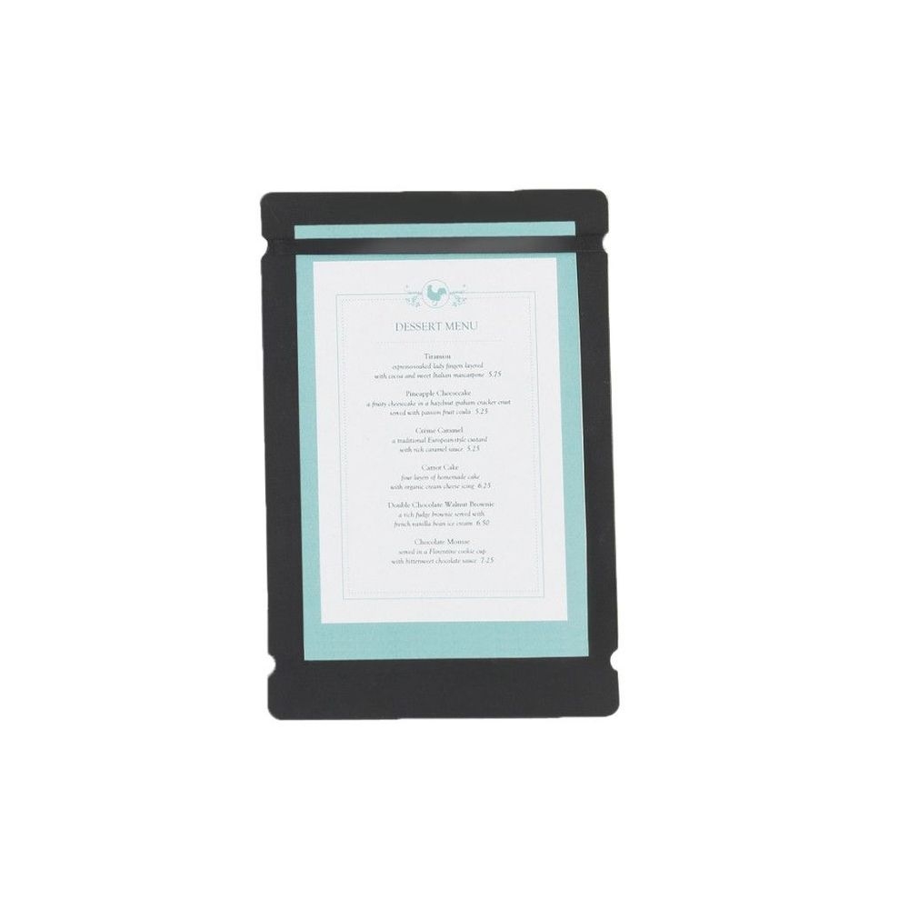 Cal-Mil Durable Black Menu Board, 8.5 x 11 inch -- 6 per case
