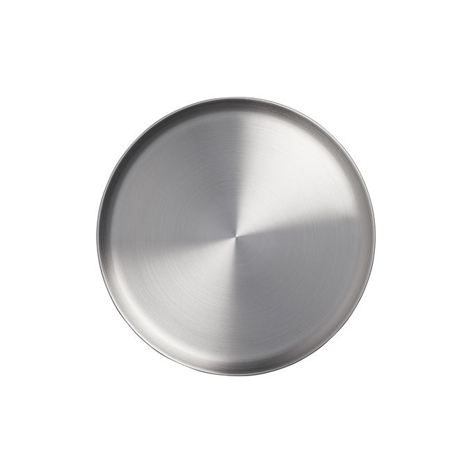 American Metalcraft Coupe Collection Satin Finish Stainless Steel Coupe Plate, 9 x 9 inch