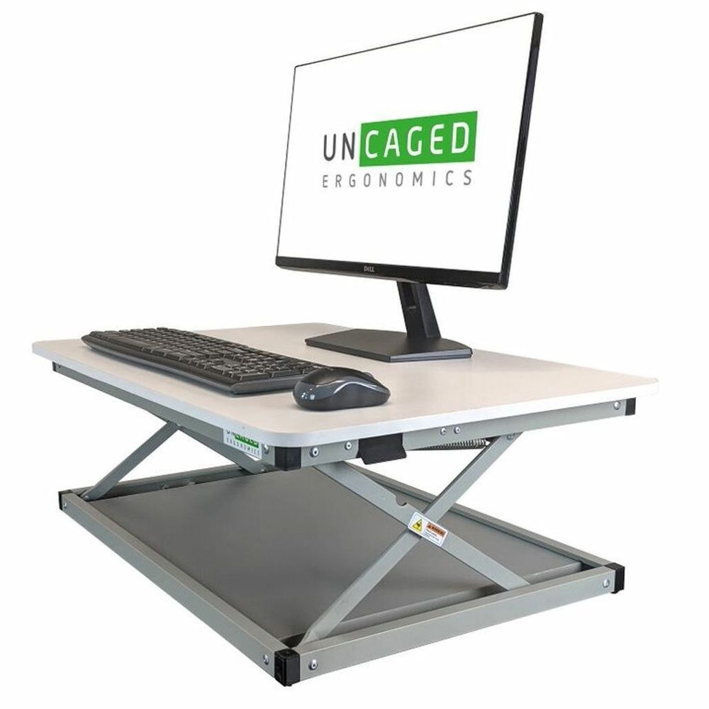 Uncaged Ergonomics White Steel CHANGEdesk Mini Standing Desk Conversion