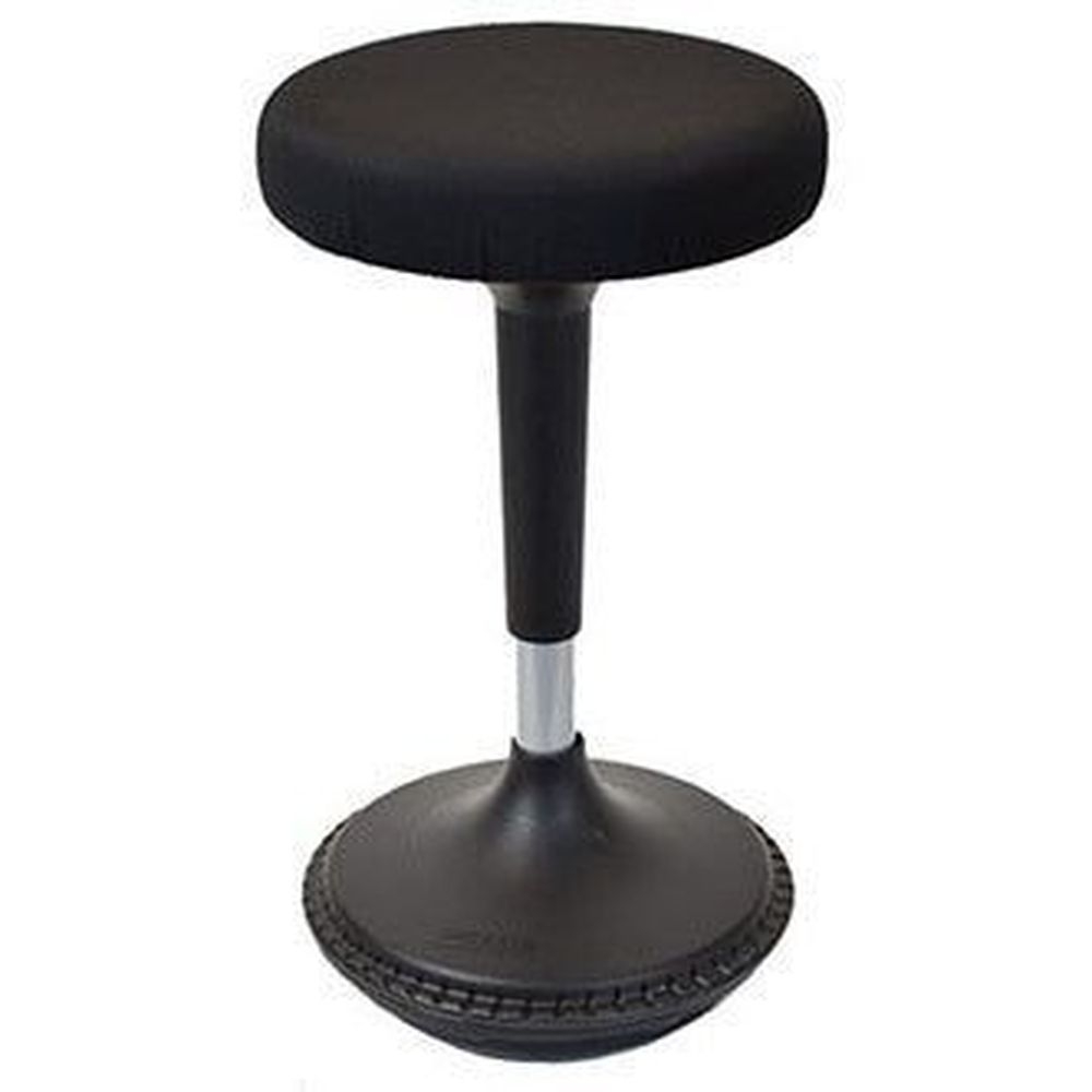 Uncaged Ergonomics Round Black Wobble Stool