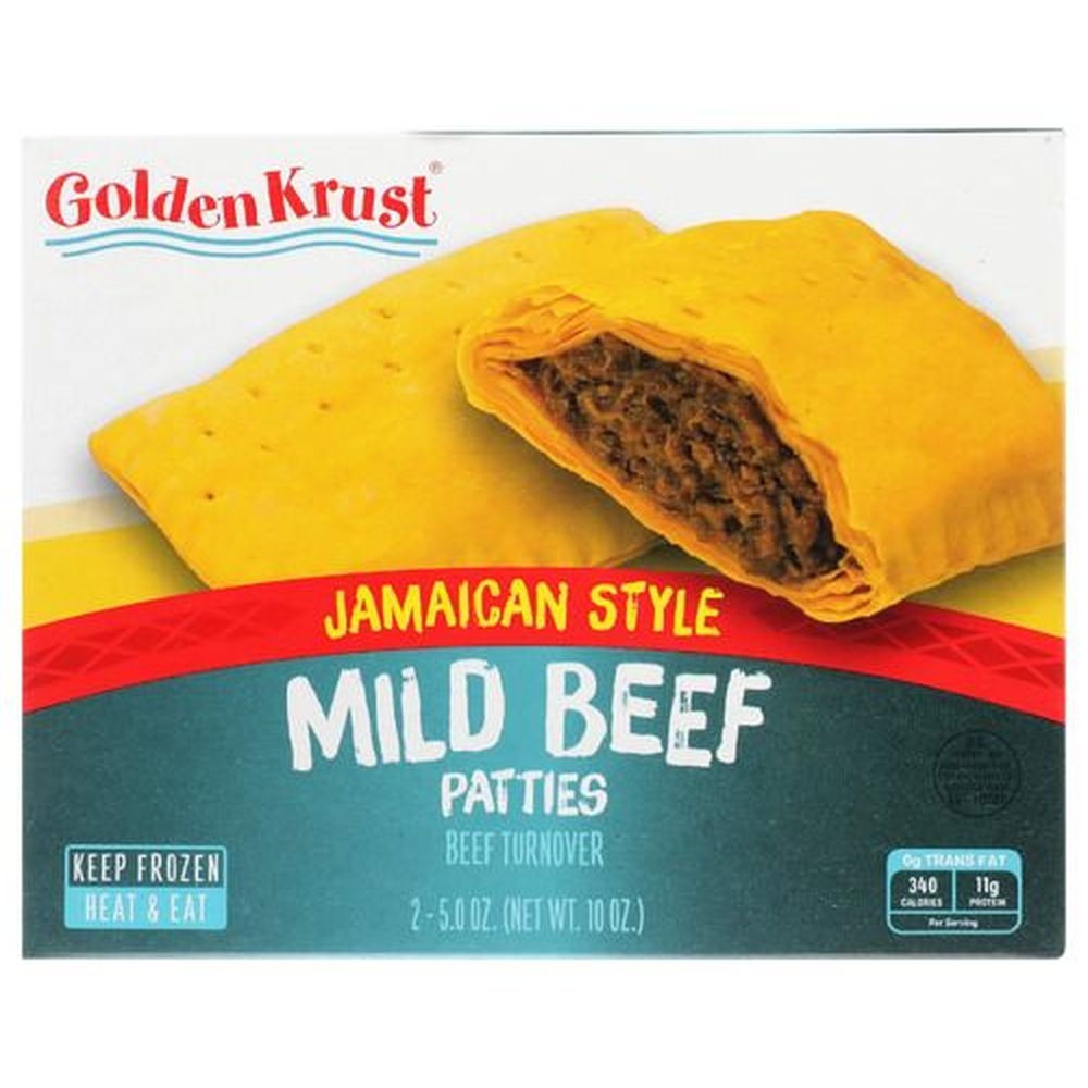 Golden Krust Jamaican Style Mild Beef Patty, 10 Ounce -- 12 per case