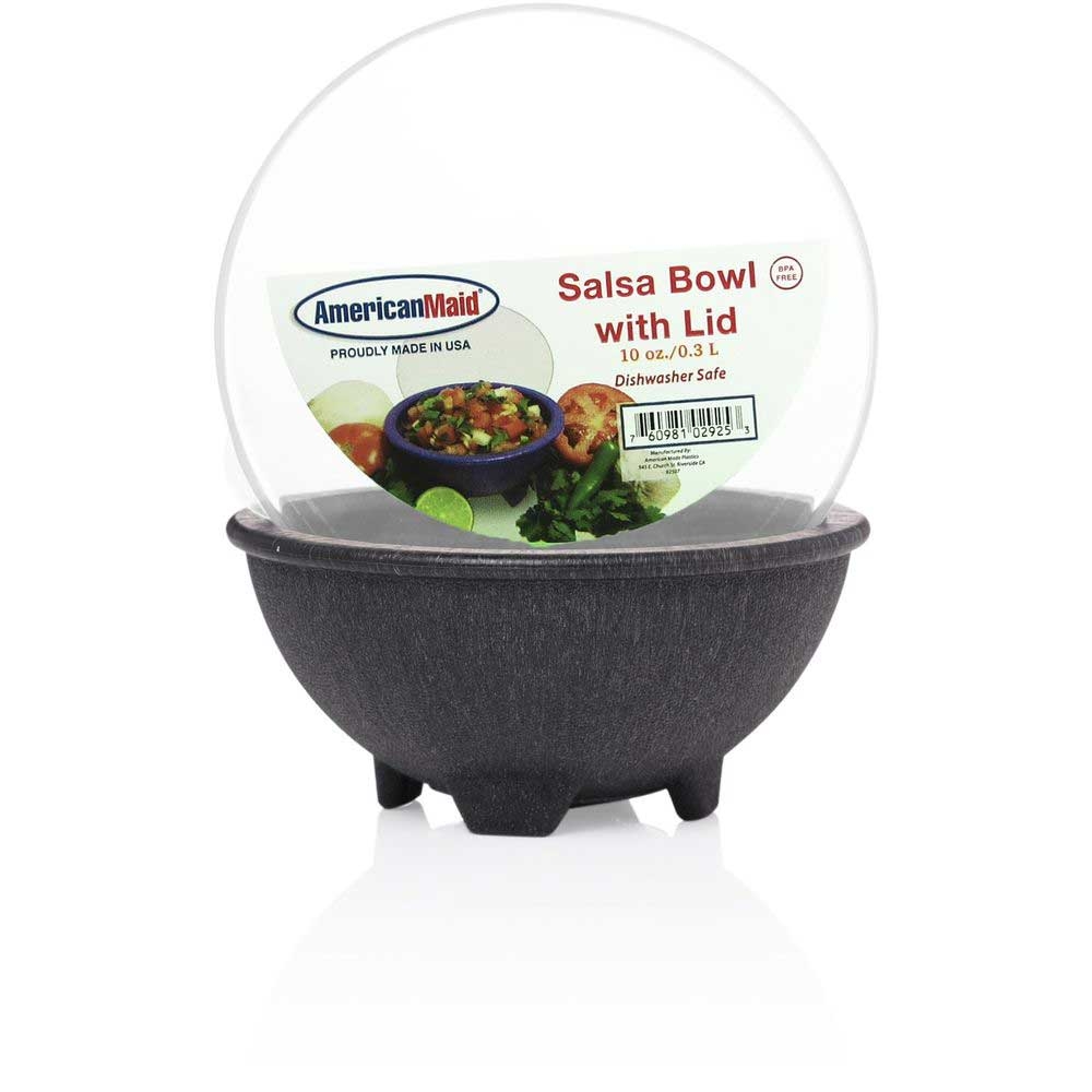 American Maid 2 Piece Small Salsa Bowl with Lid, 10 Ounce Capacity -- 8 per case