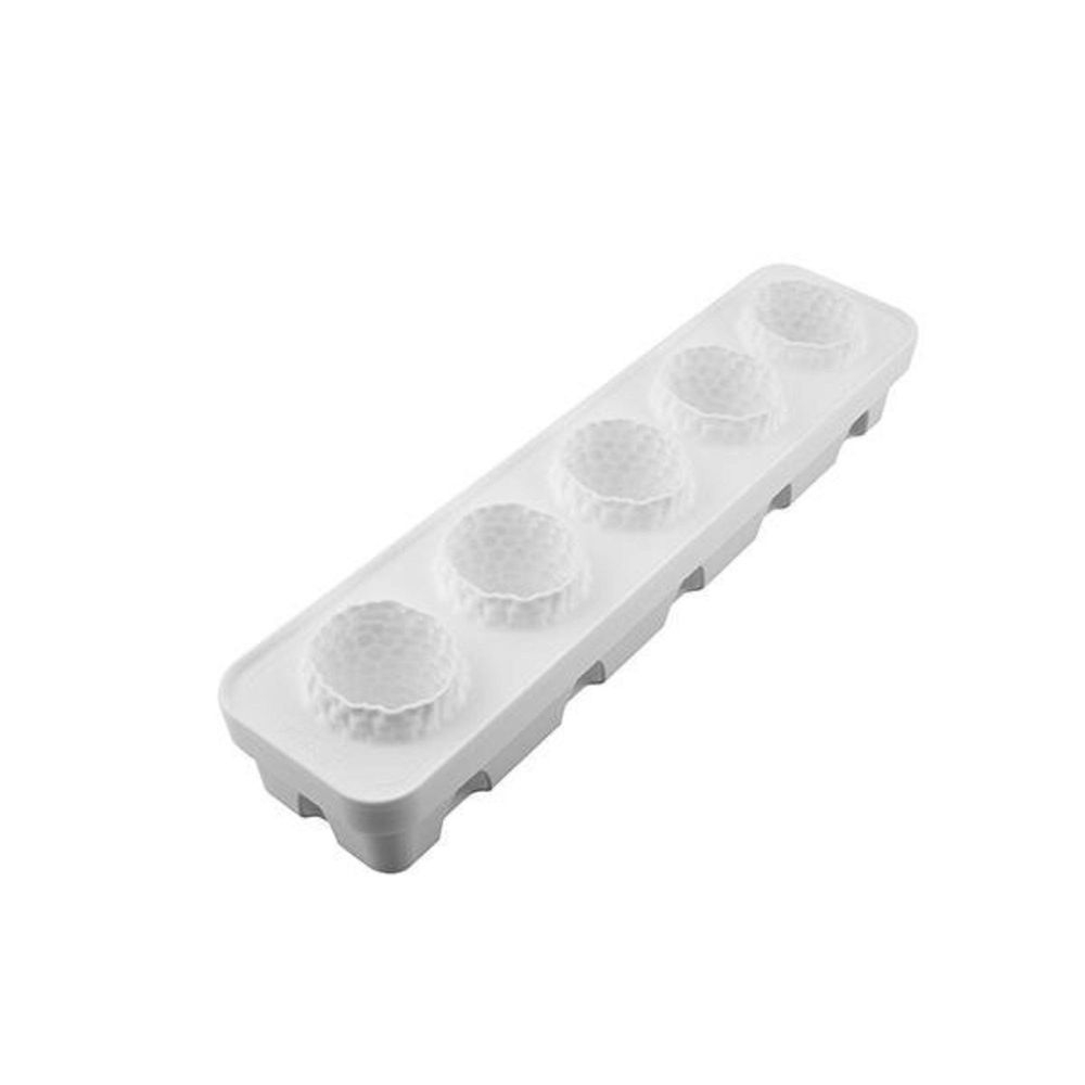 Silikomart MultiFlex Mora Lampone 5 Cavities Silicone Mold, 2.6 x 2.6 inch