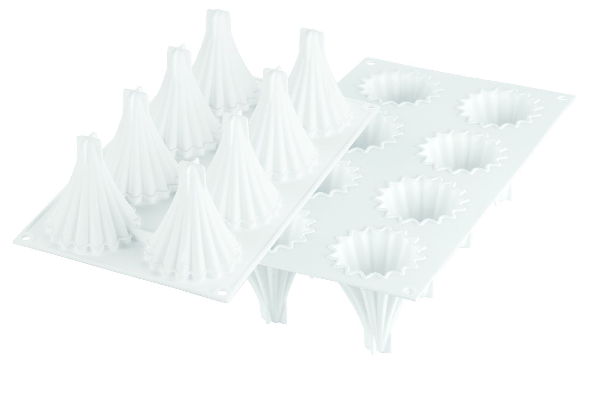 Silikomart CuveFlex Silicone 8 Cavities Astro Baking Mold, 2.6 x 3 inch Height Cavity