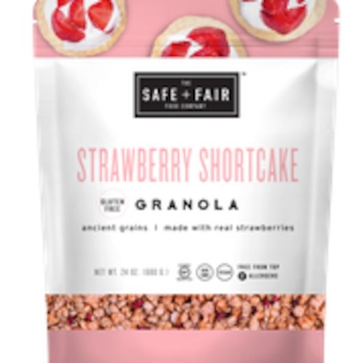 The Safe Plus Fair Strawberry Shortcake Granola, 12 Ounce -- 6 per case