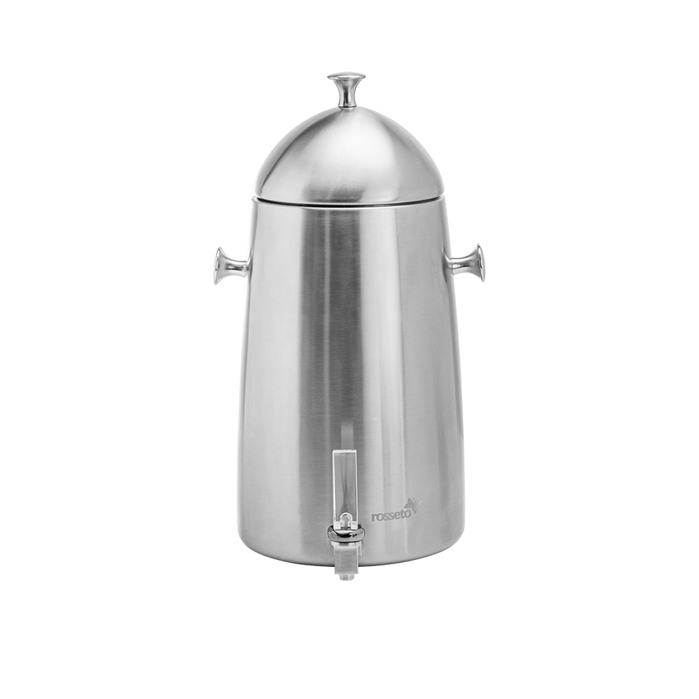 Rosseto Brushed Stainless Steel Coffee Urn, 3 Gallon