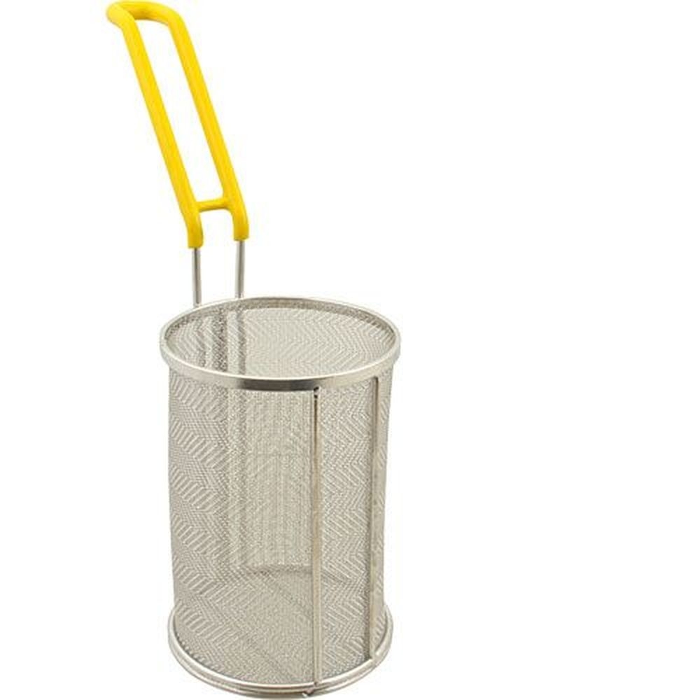 Winco MPF-57 Stainless Steel Fine Mesh Short Pasta Insert Basket, 5 x 7 inch