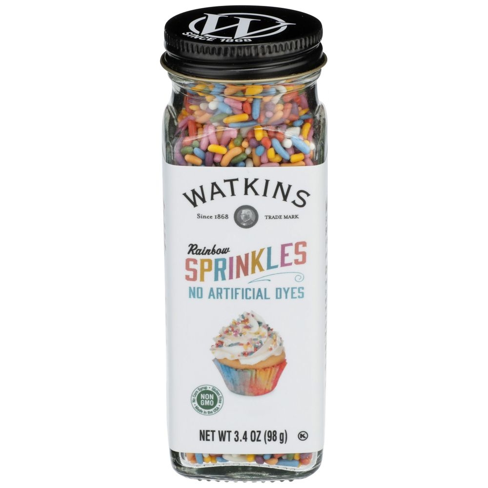 Watkins Rainbow Decorating Sprinkles, 3.4 Ounce -- 3 per case