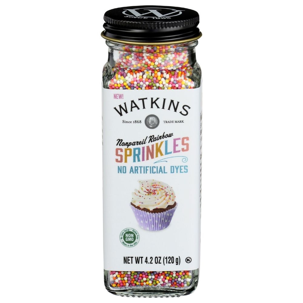 Watkins Nonpareils Rainbow Sprinkles, 4.2 Ounce -- 3 per case