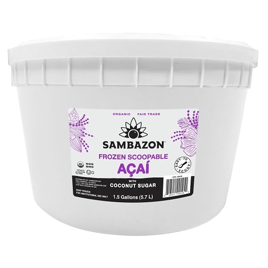 Sambazon Scoopable Acai with Coconut Sugar, 1.5 Gallon