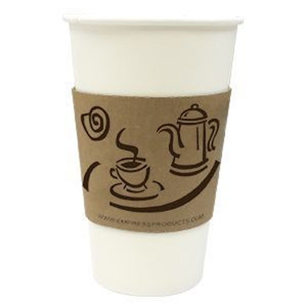 Empress Hot Cup Sleeve for 10-20 Ounce Coffee Print Cups -- 1000 per case