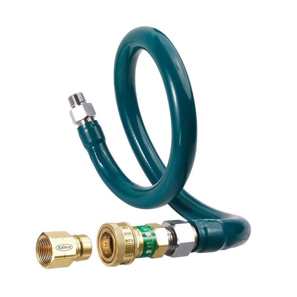 Krowne Gas Connector Kit with Quick Disconnect, .5 x 48 inch