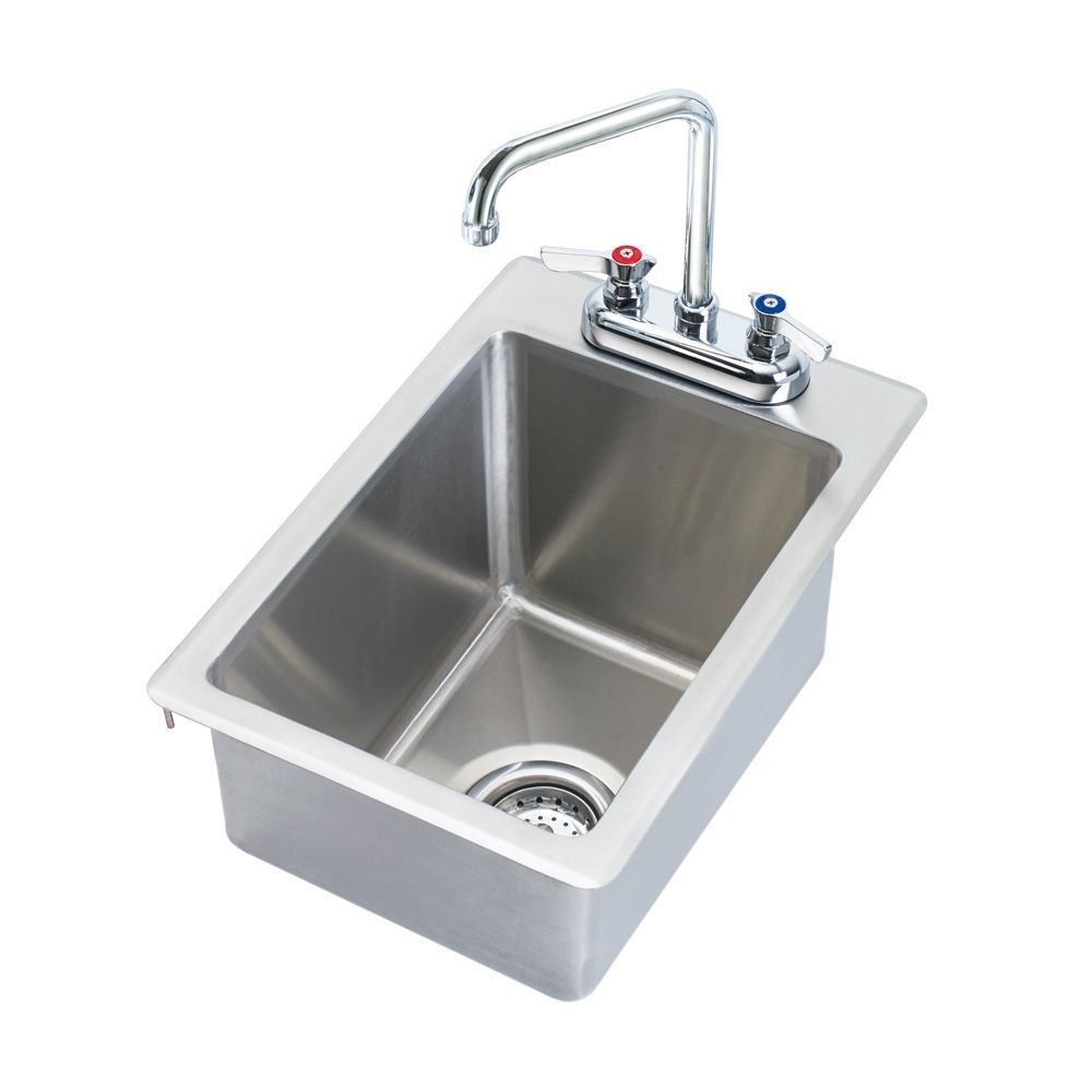 Krowne One Compartment Drop-In Sink with 5 inch Deep Bowl, 12 x 18 inch