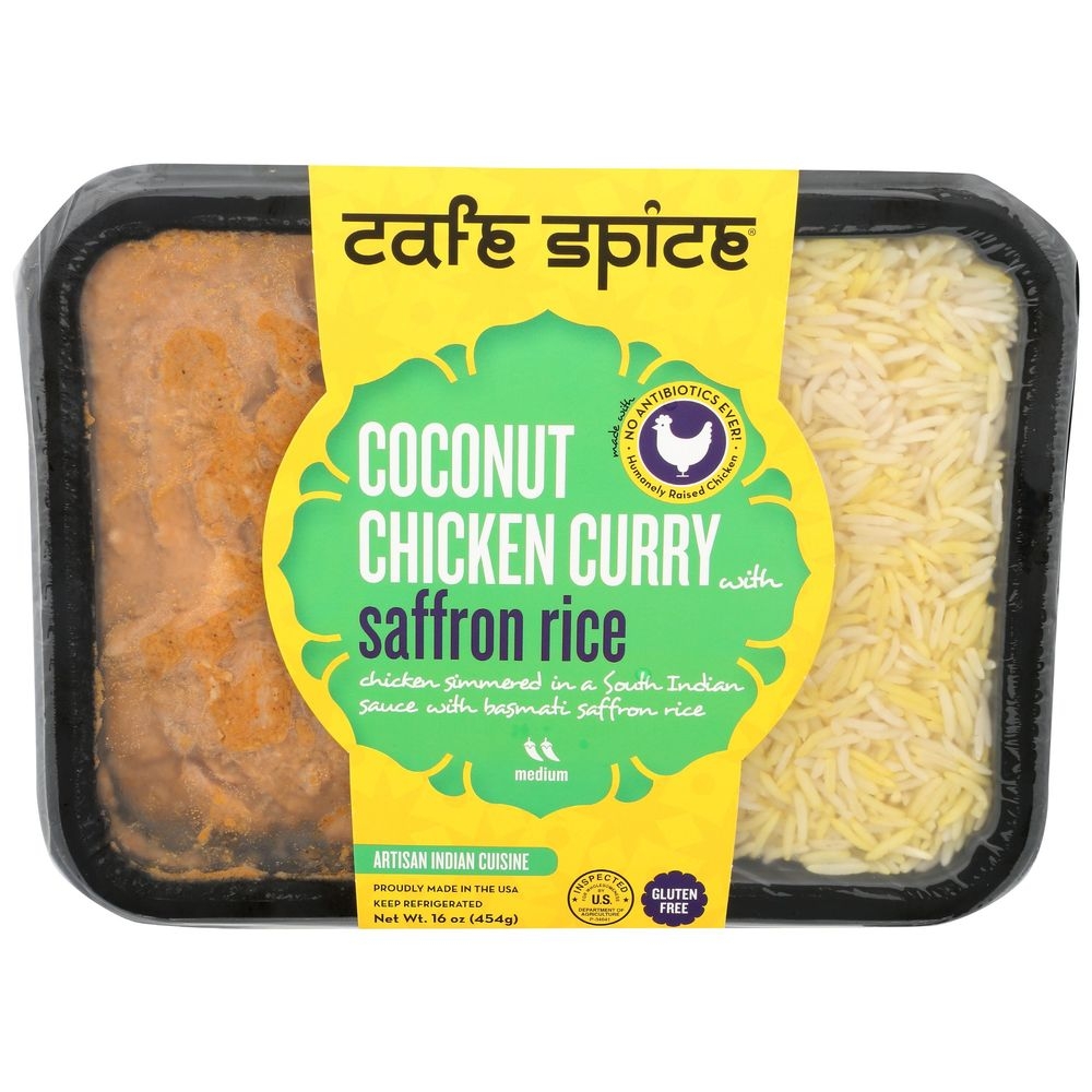 Cafe Spice Coconut Chicken Curry with Saffron Rice, 16 Ounce -- 6 per case