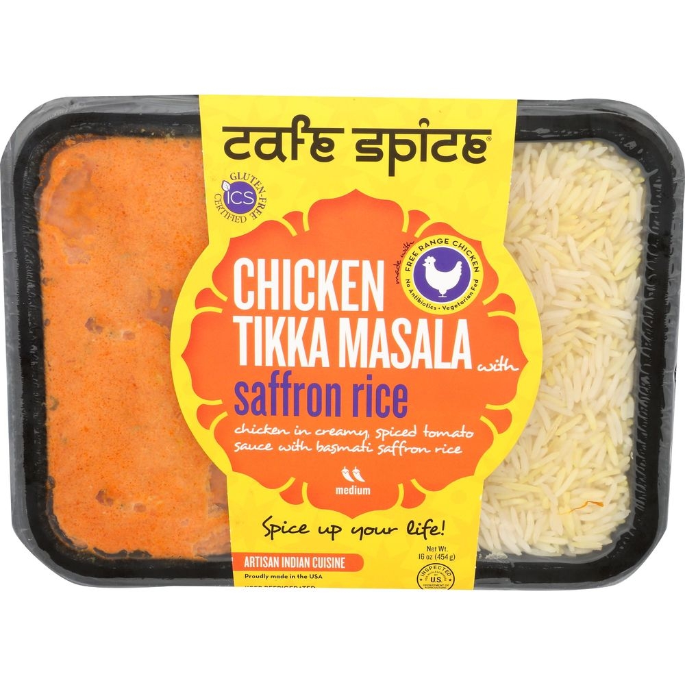 Cafe Spice Chicken Tikka Masala with Saffron Rice, 16 Ounce -- 6 per case