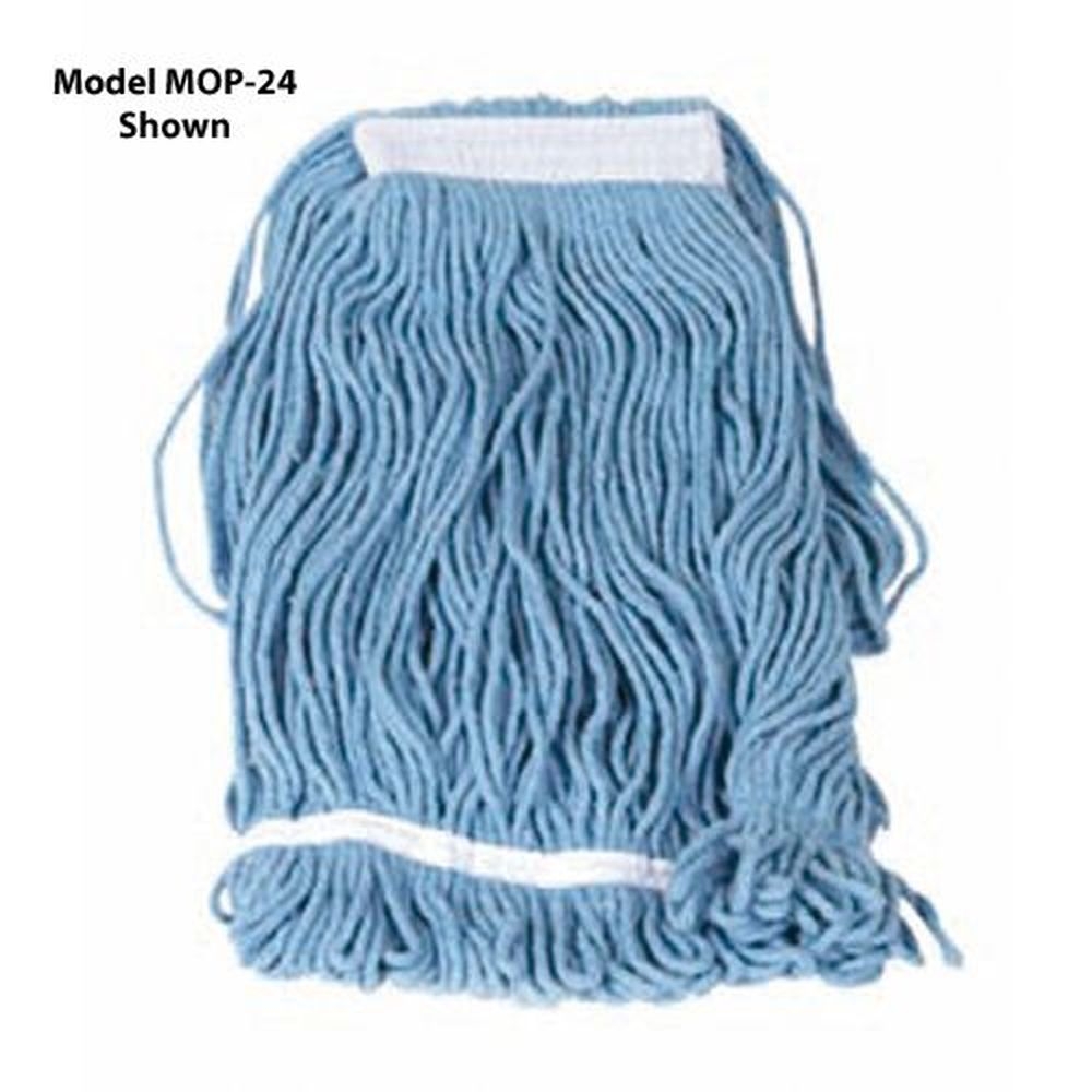 Winco MOP-32 Blue Looped End Mop Head, 32 Ounce