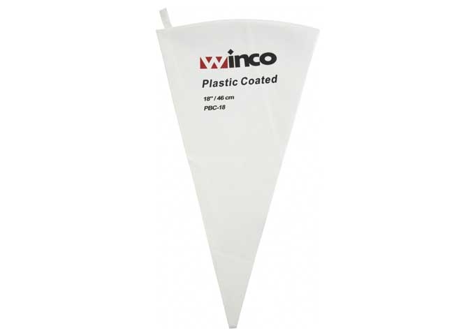 Winco Cotton With Plastic Coating Pastry Bag, 18 Inch