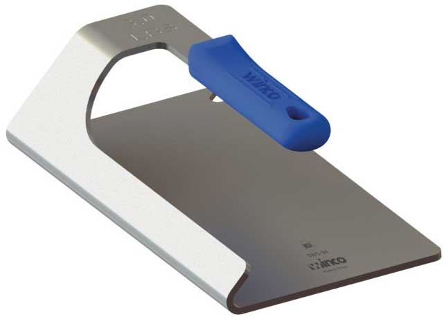 Winco One-Piece 18/8 Stainless Steel Steak Weight with Blue Silicon Sleeve, 3 Pound -- 8 per case