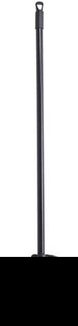 Winco Medium Duty Flagged Black Bristles Lobby Broom with 30 inch Length Metal Handle -- 24 set per case