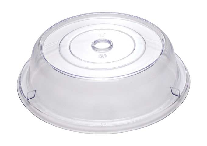 Winco Clear Polycarbonate Stackable Round Plate Cover, 10 inch -- 36 per case