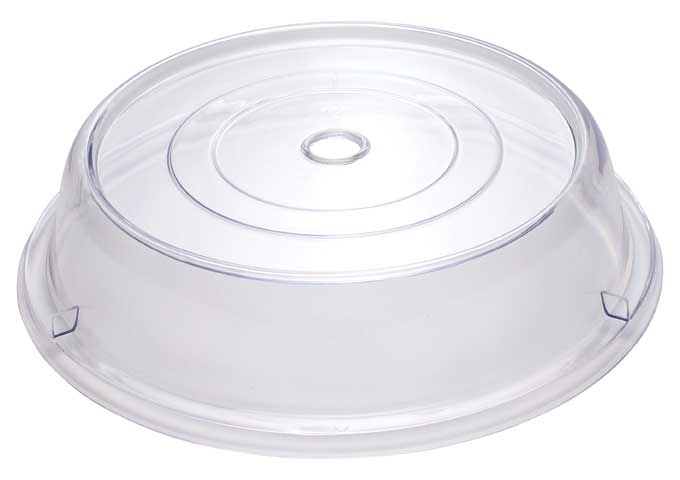 Winco Clear Polycarbonate Stackable Round Plate Cover, 12 inch -- 36 per case